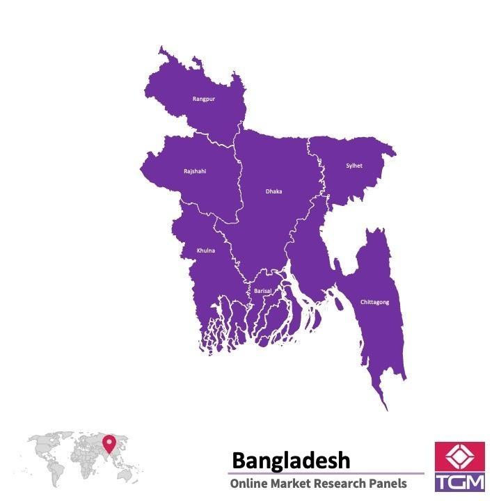 Painel online na Bangladesh