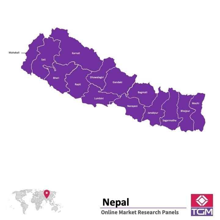 Painel online na Nepal