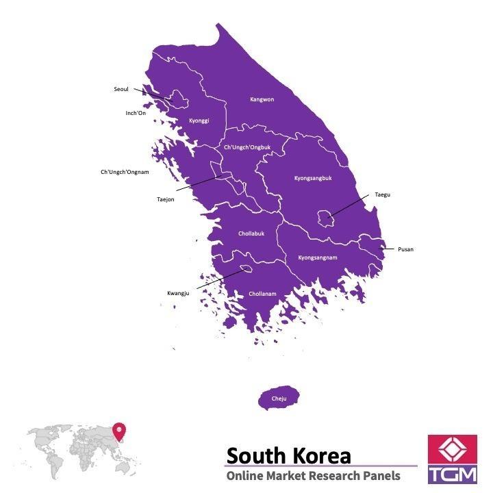 Painel online na Coreia do Sul