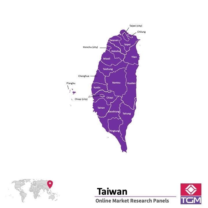 Painel online na Taiwan